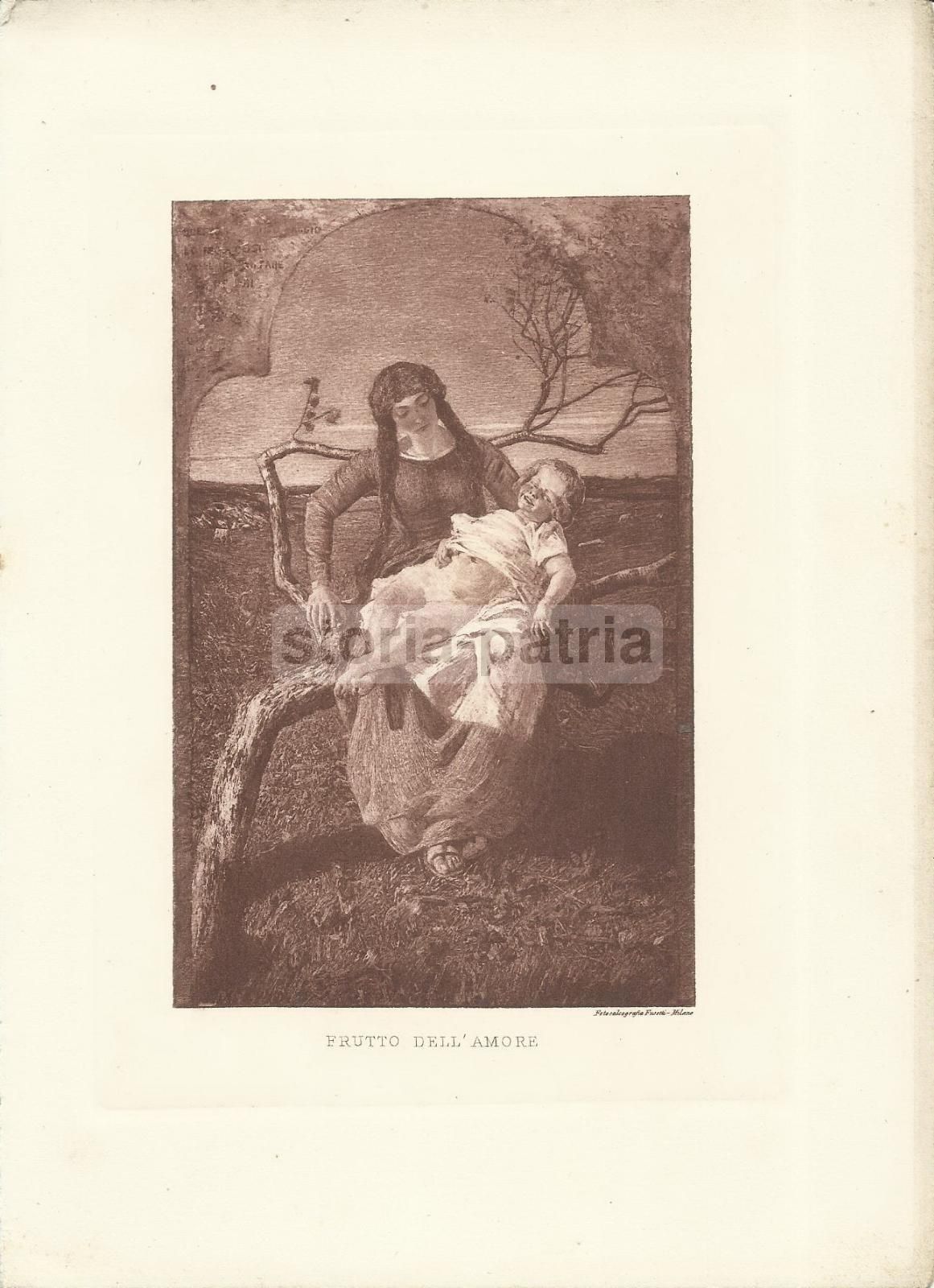 Stampa Antica Segantini, Maternità, Fusetti, Milano, Anni '20