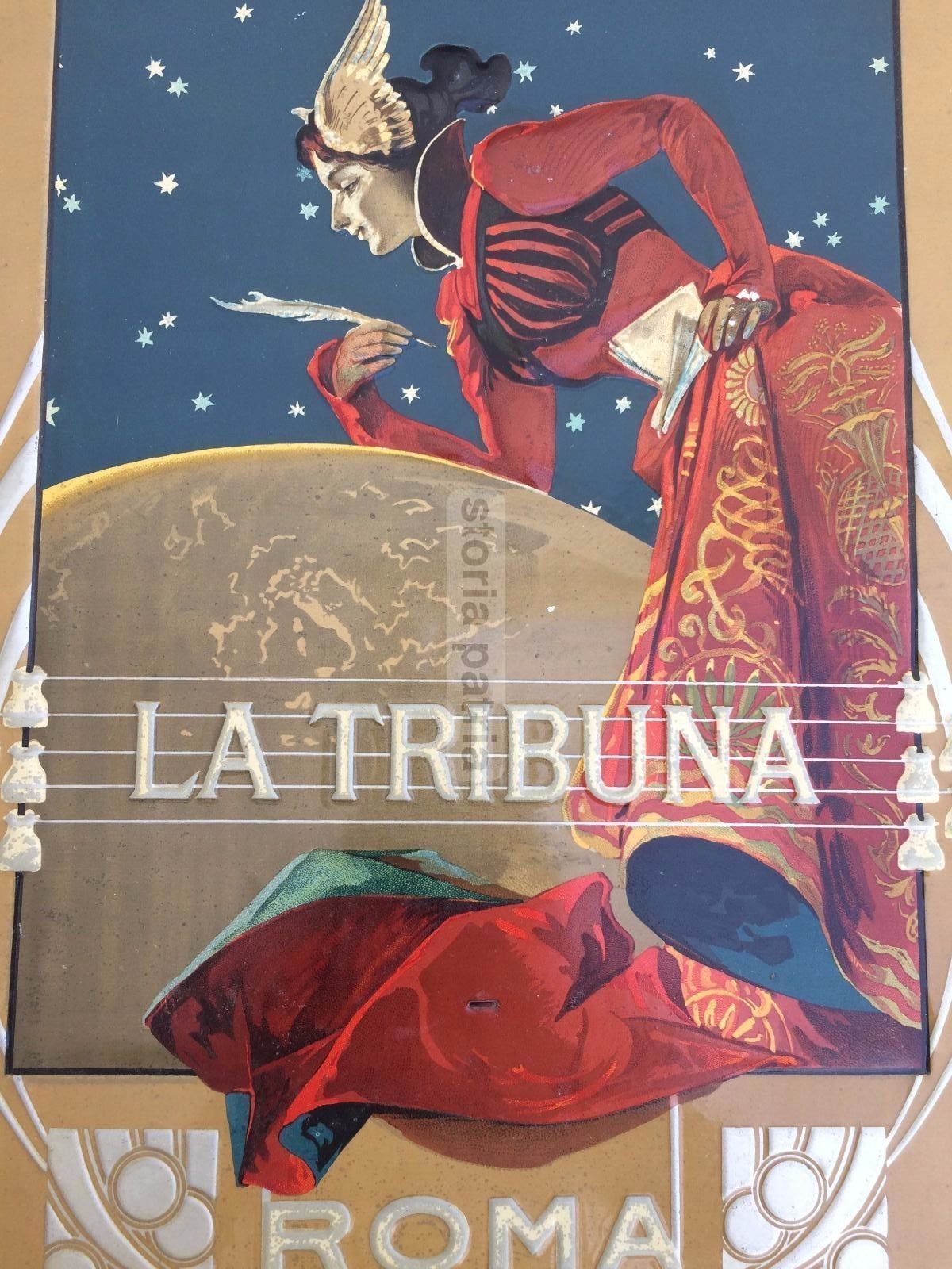 Targa In Latta La Tribuna Di Giovanni Maria Mataloni, Circa 1897