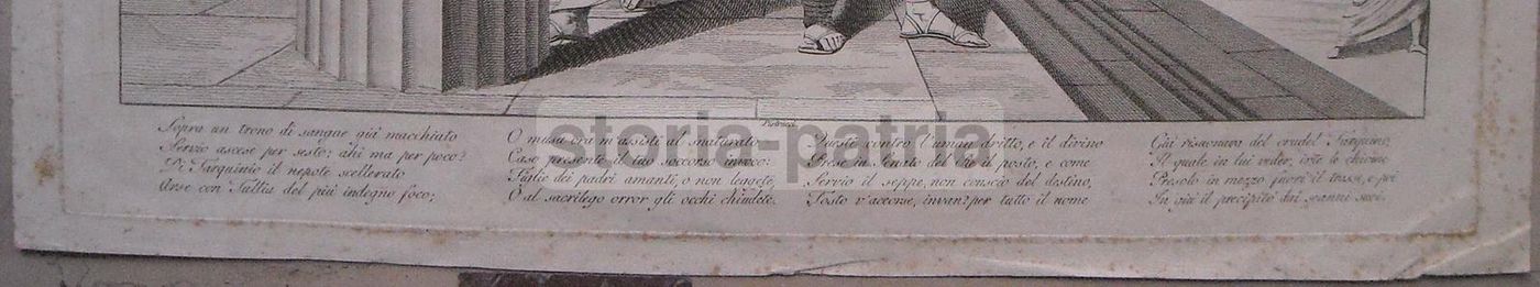 Incisione Acquaforte Tarquinio E Servio Di Filippo Pistrucci, 1820 Circa