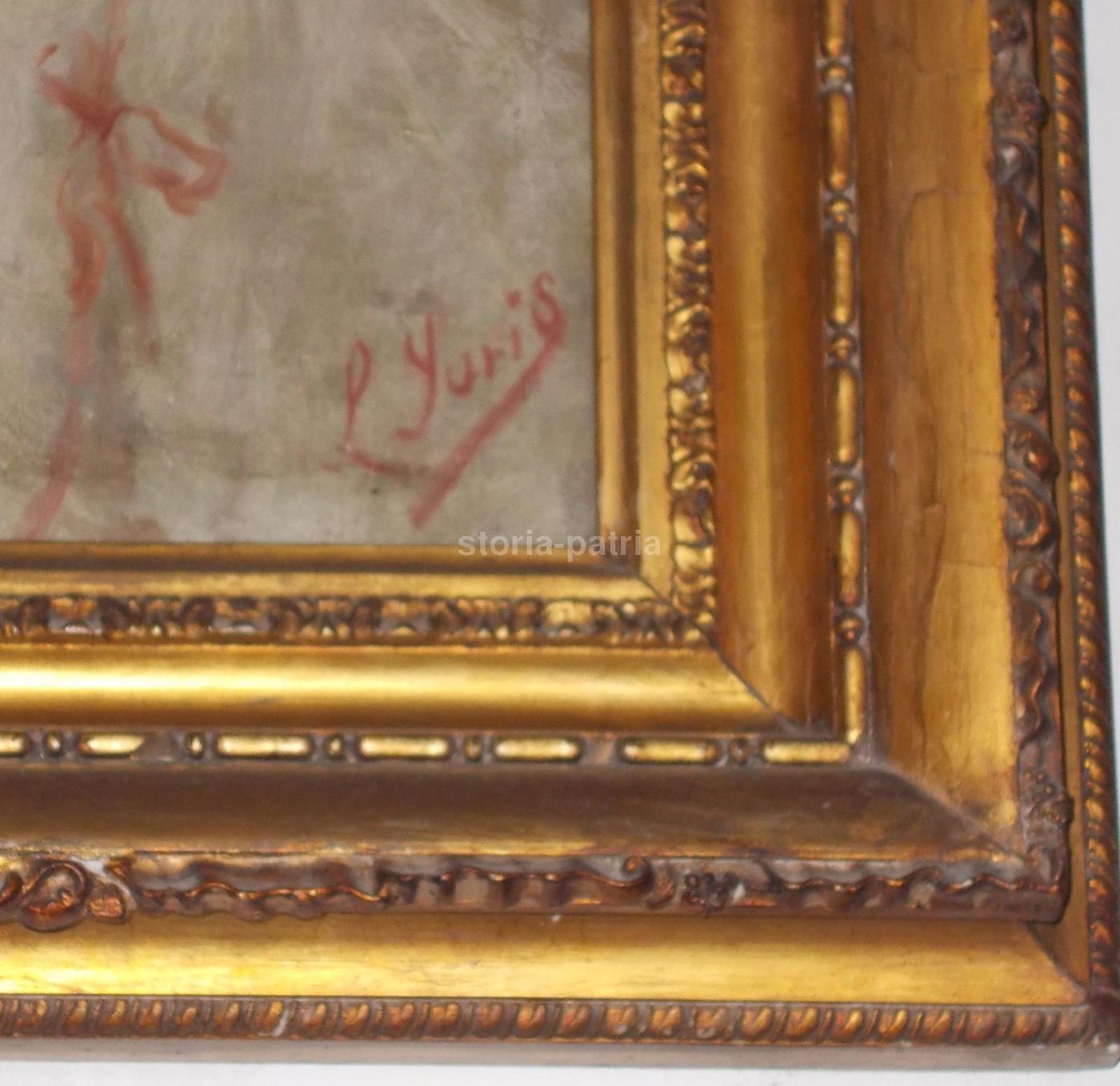 Ritratto Di Popolana, Olio Su Tela, Pio Joris, XIX Secolo