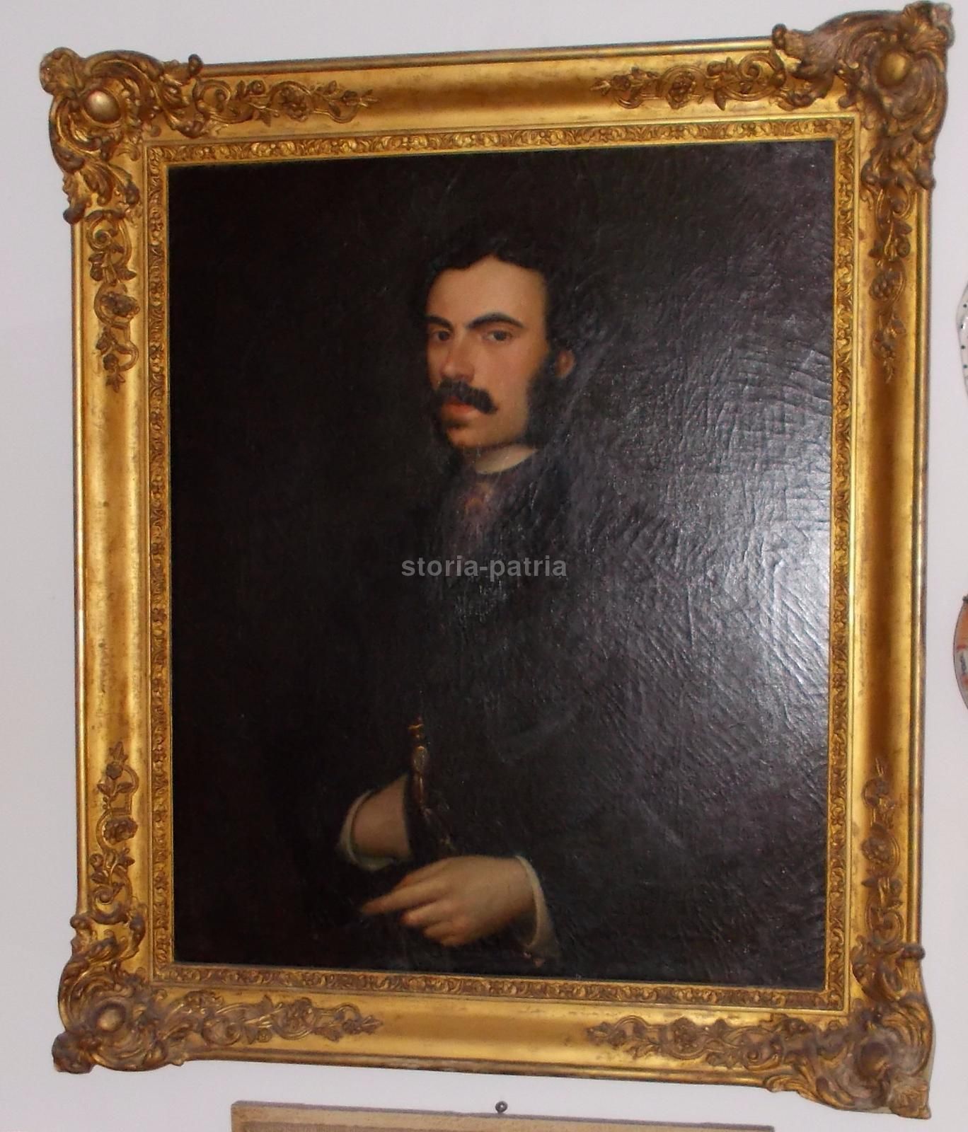 Ritratto Di Gentiluomo, Olio Su Tela, XIX Secolo, 76x63 Cm