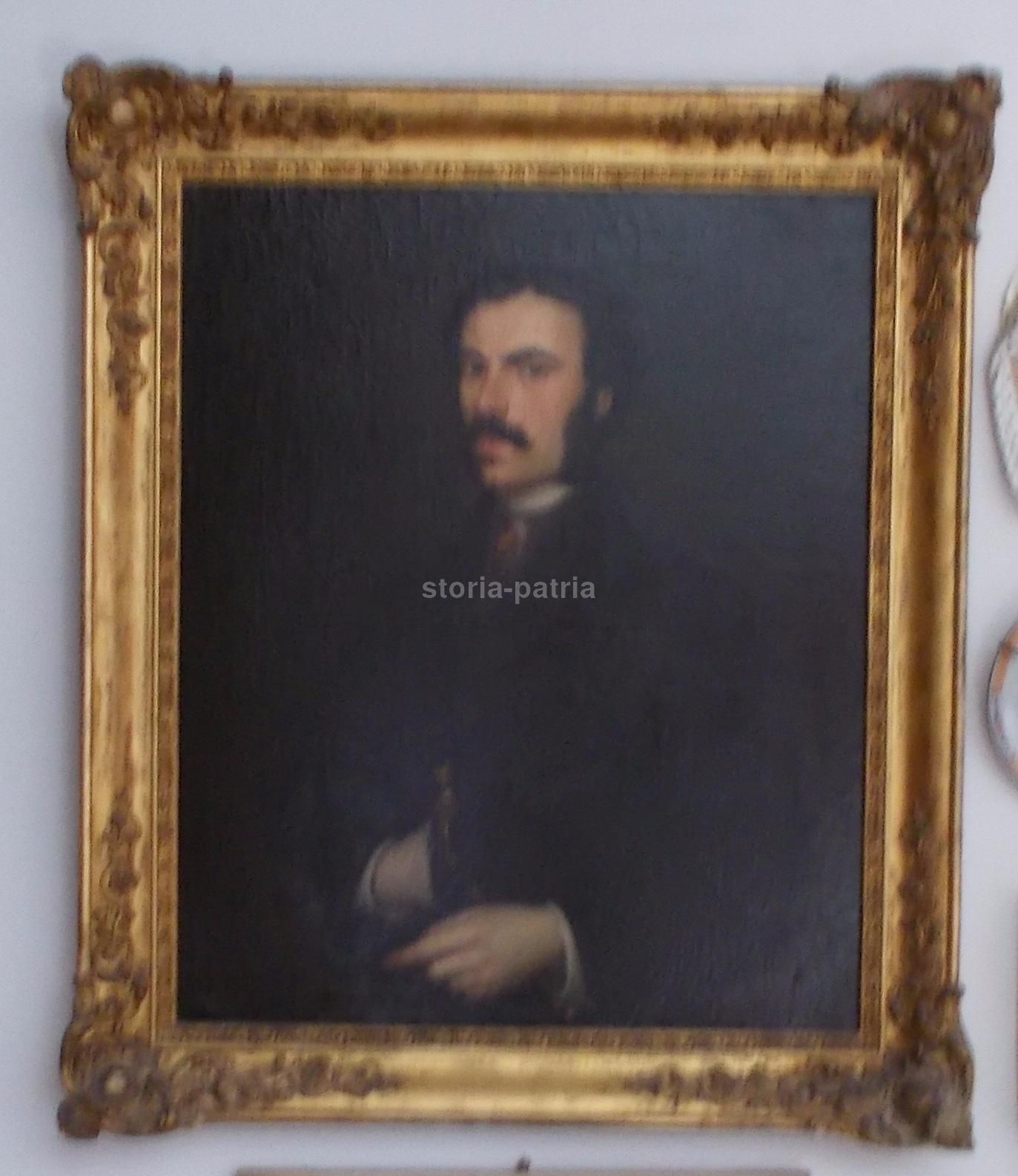 Ritratto Di Gentiluomo, Olio Su Tela, XIX Secolo, 76x63 Cm