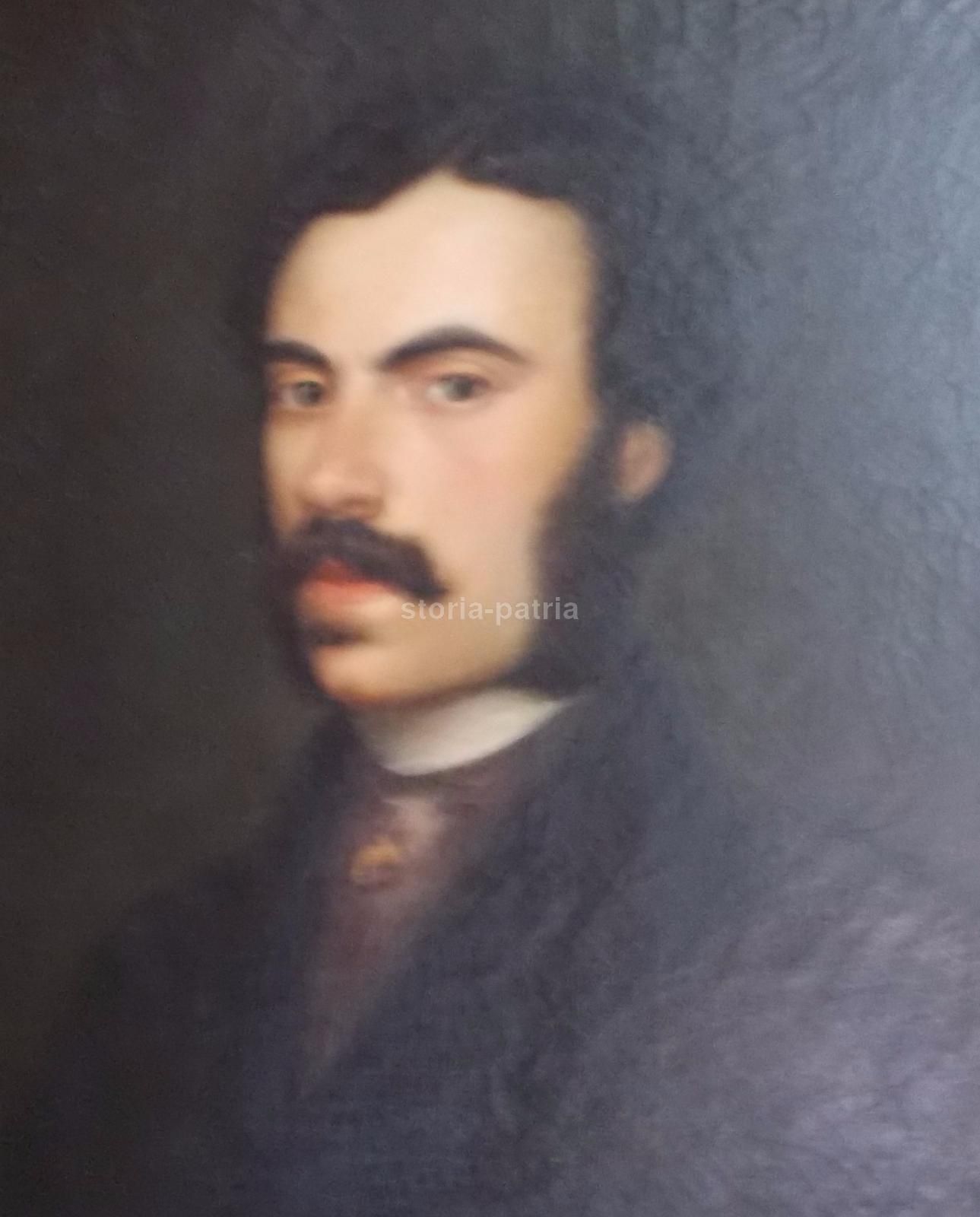 Ritratto Di Gentiluomo, Olio Su Tela, XIX Secolo, 76x63 Cm