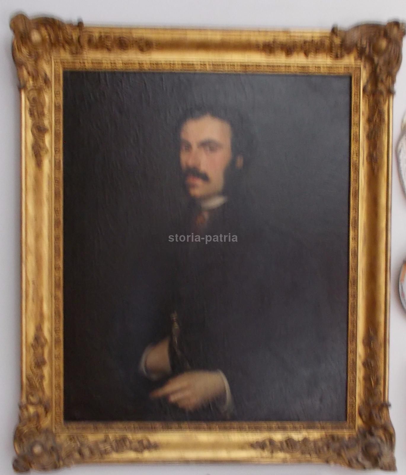 Ritratto Di Gentiluomo, Olio Su Tela, XIX Secolo, 76x63 Cm