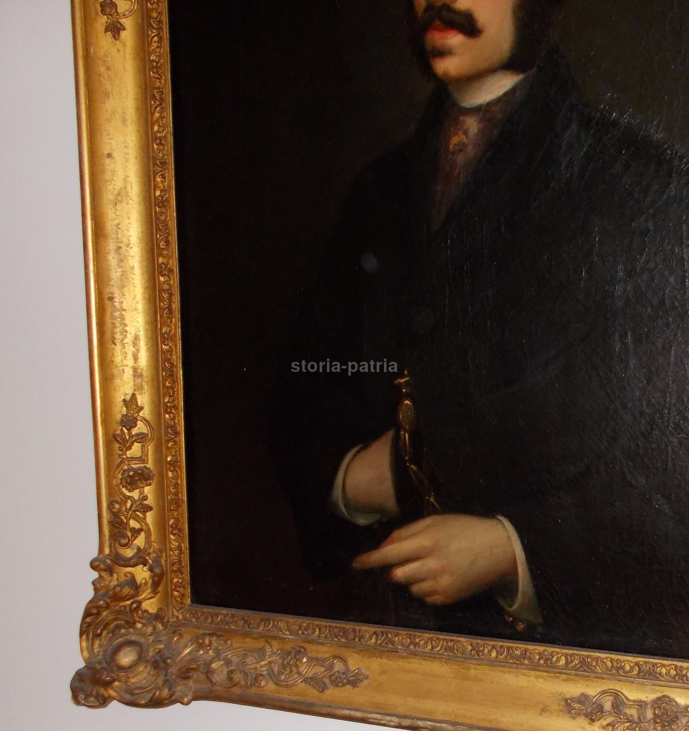 Ritratto Di Gentiluomo, Olio Su Tela, XIX Secolo, 76x63 Cm