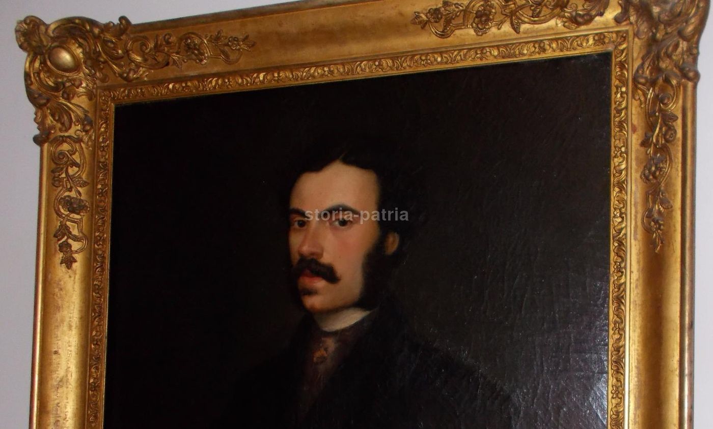 Ritratto Di Gentiluomo, Olio Su Tela, XIX Secolo, 76x63 Cm