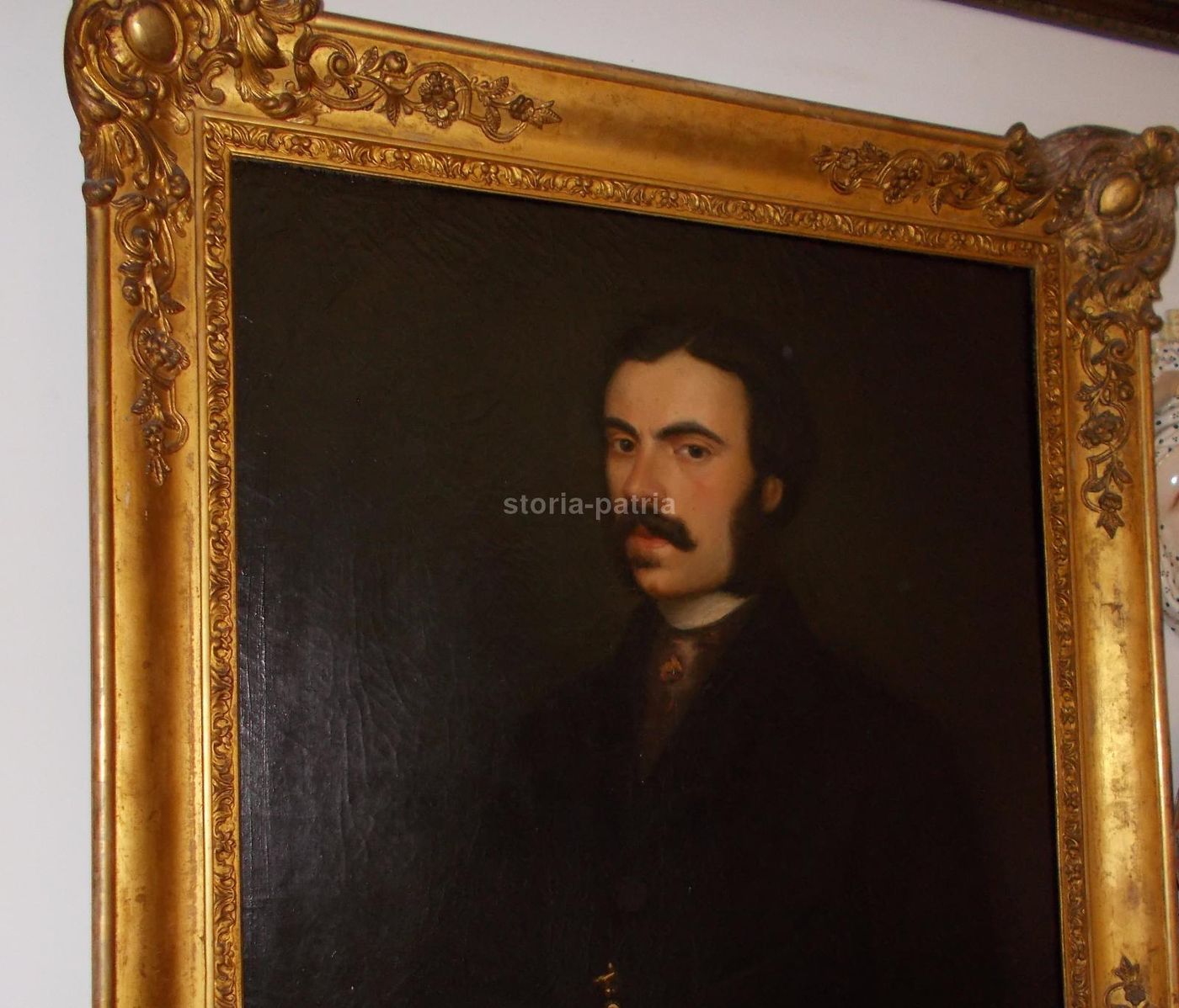 Ritratto Di Gentiluomo, Olio Su Tela, XIX Secolo, 76x63 Cm