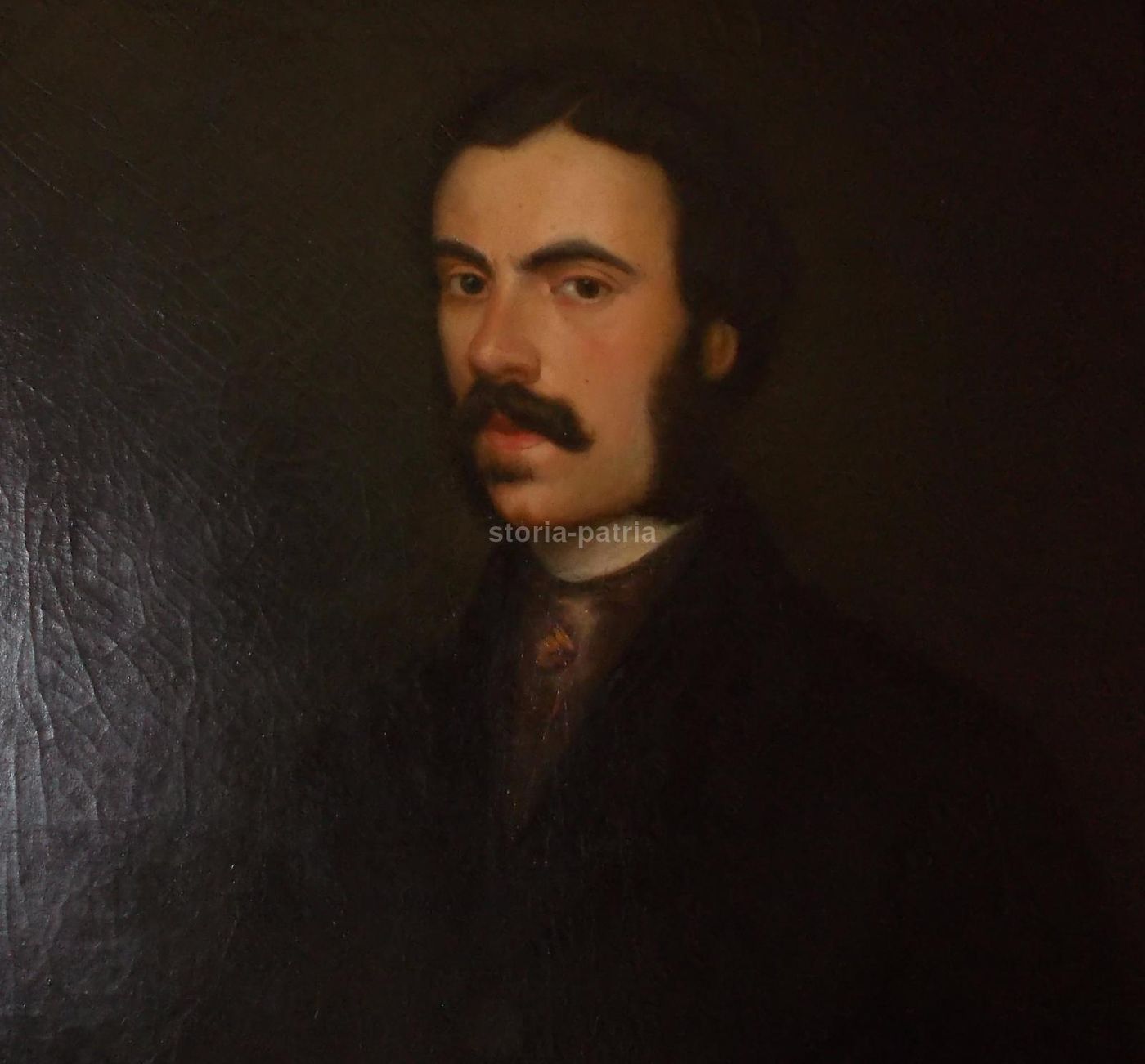 Ritratto Di Gentiluomo, Olio Su Tela, XIX Secolo, 76x63 Cm