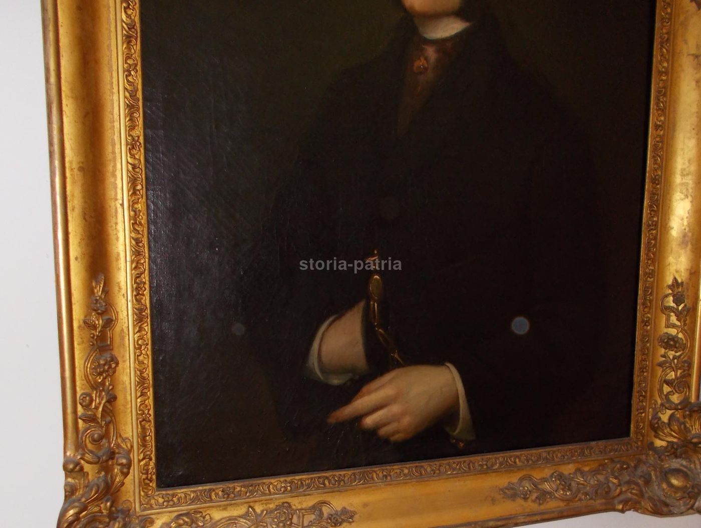 Ritratto Di Gentiluomo, Olio Su Tela, XIX Secolo, 76x63 Cm