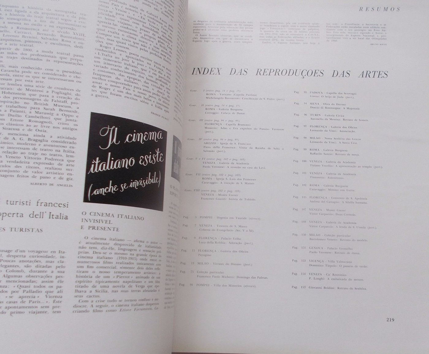 Rassegna Enit 1952 Italia Arte Turismo Industria Moda Teatro Sport