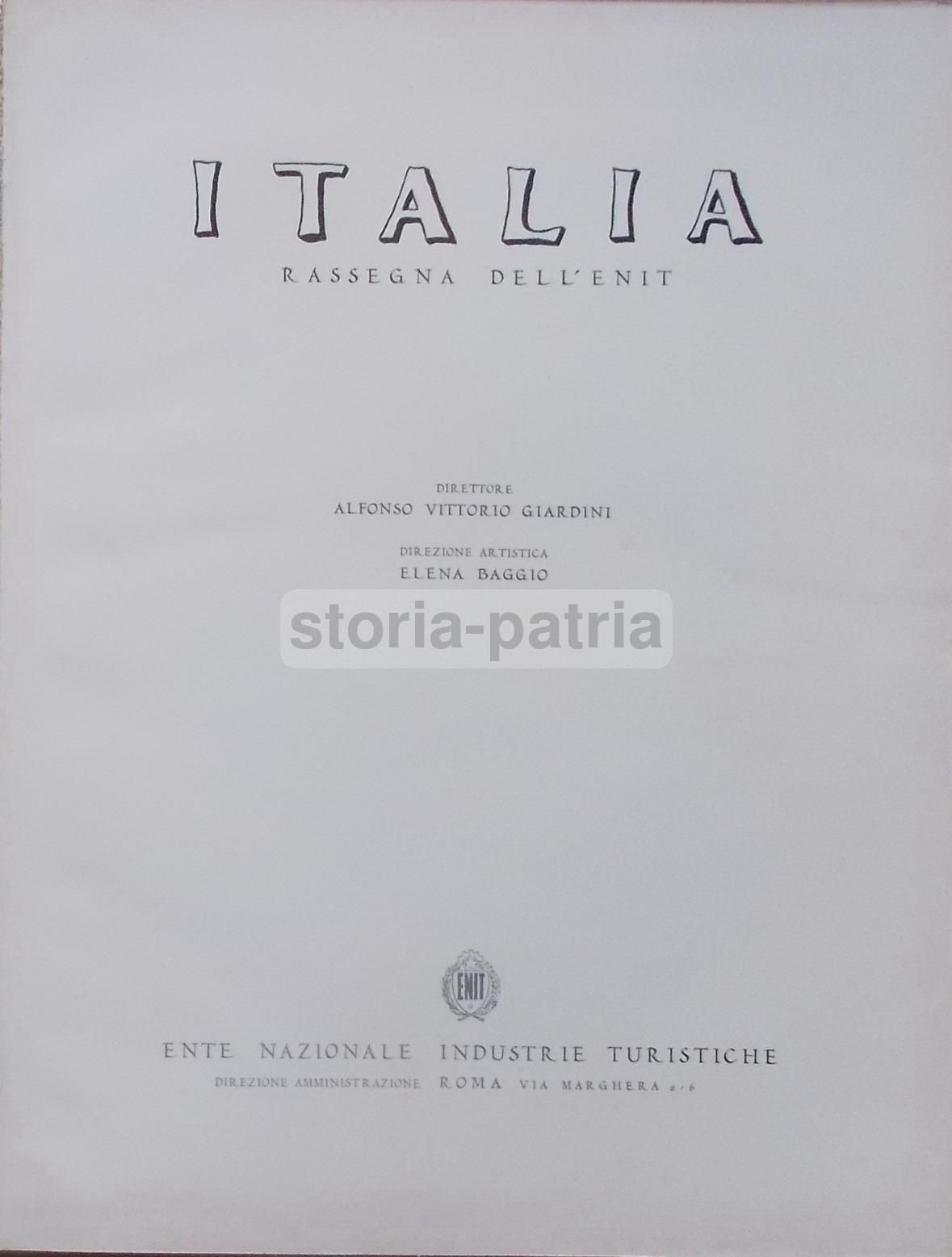 Rassegna Enit 1952 Italia Arte Turismo Industria Moda Teatro Sport