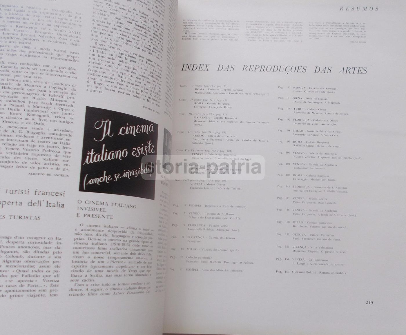 Rassegna Enit 1952 Italia Arte Turismo Industria Moda Teatro Sport