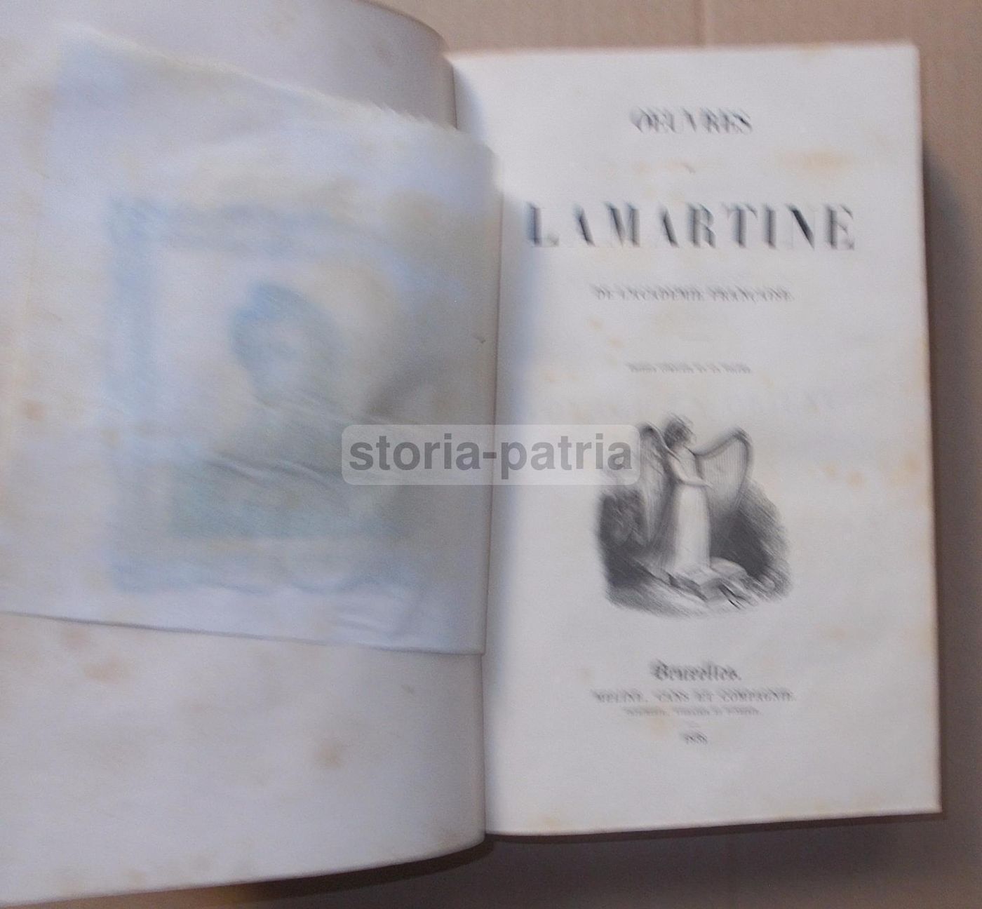 Oeuvres De Lamartine 1838 Con Viaggio In Oriente E Mappe Antiche