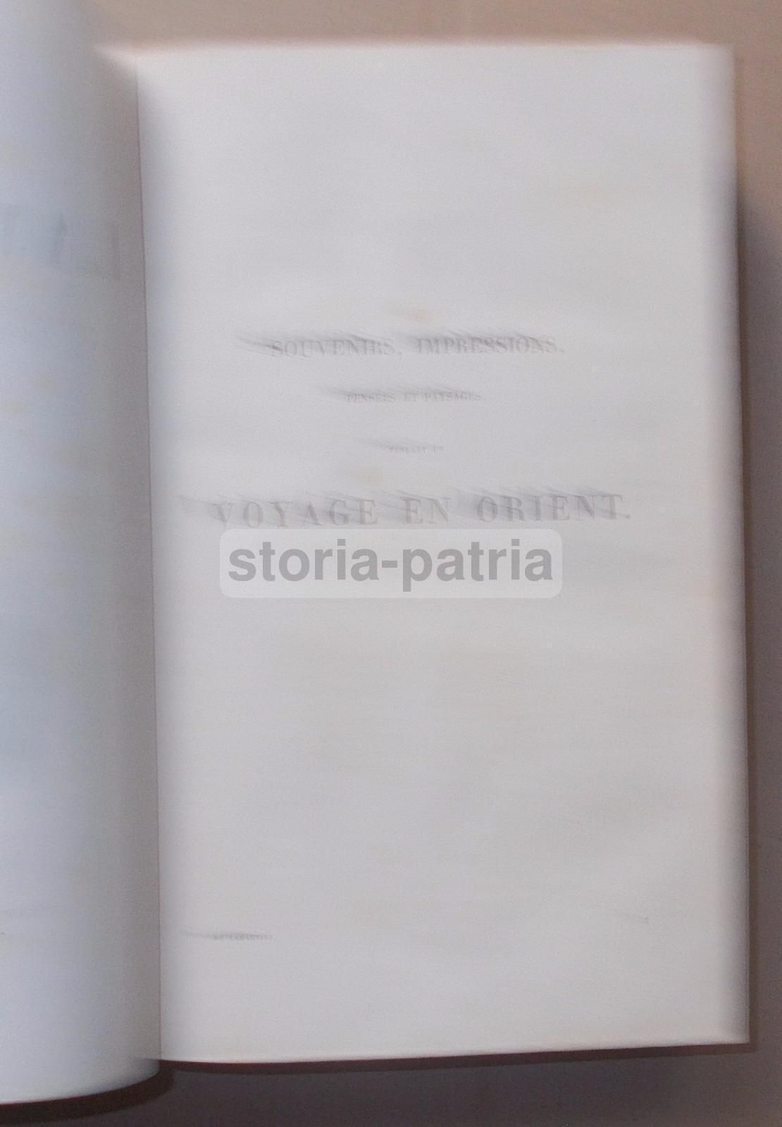 Oeuvres De Lamartine 1838 Con Viaggio In Oriente E Mappe Antiche