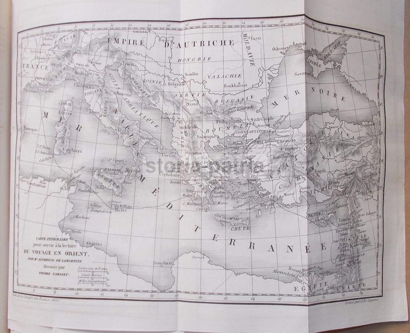 Oeuvres De Lamartine 1838 Con Viaggio In Oriente E Mappe Antiche
