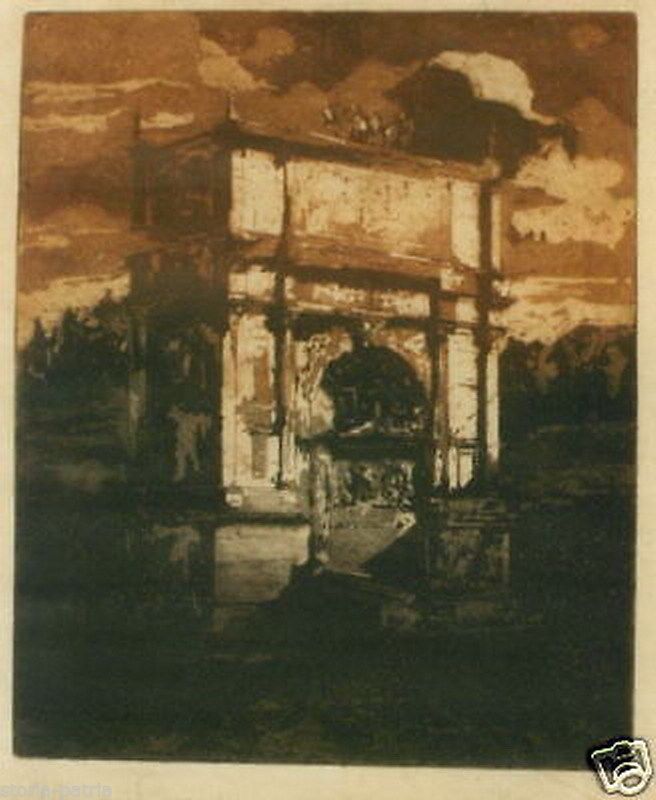 Ubaldo Magnavacca, Memorie Giganti, Acquaforte Originale, Anni '30
