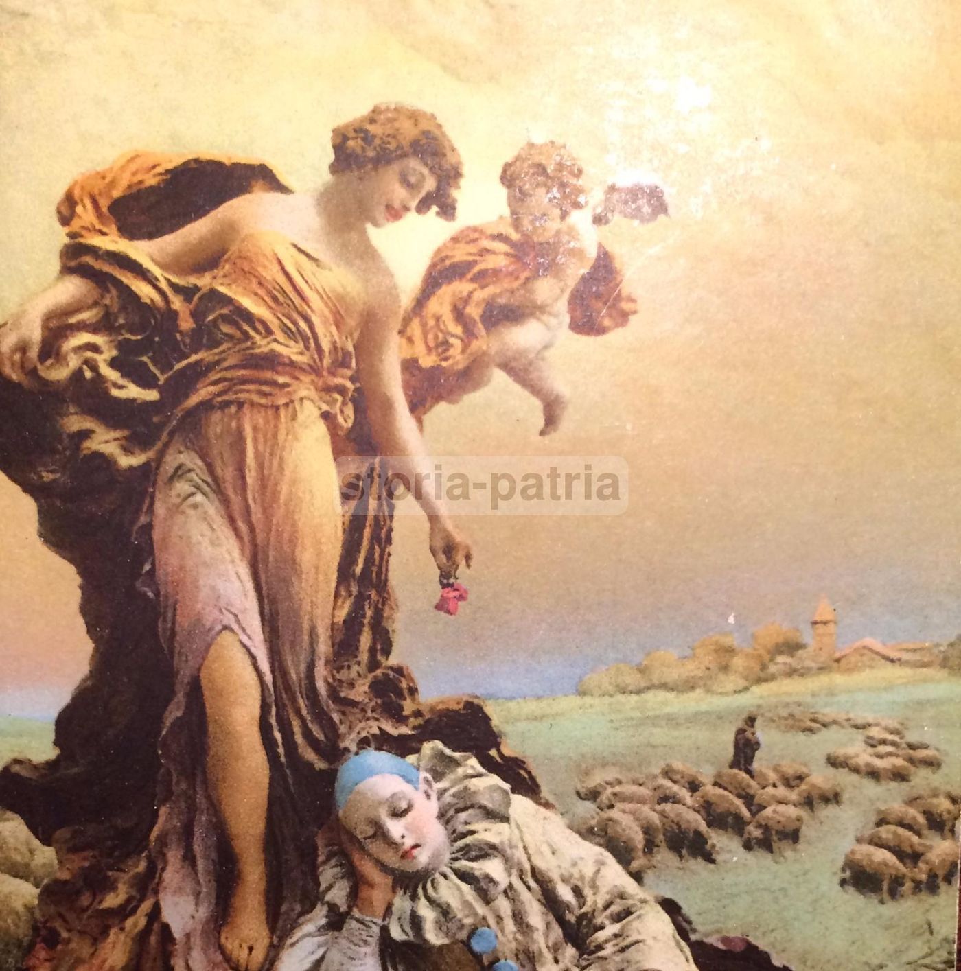 Il Sogno Di Pierrot. Cartolina Artistica Ispirata A Mastroianni, 1917