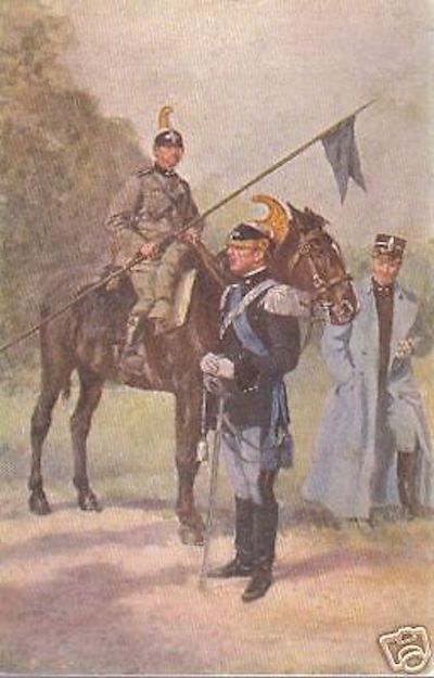 Cartolina Cavalleria Esercito Italiano Anni '20 Illustrata Majani