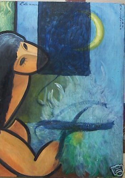 Raffaella Cascella, L'Alta Marea   Olio Su Cartone Telato, 1981