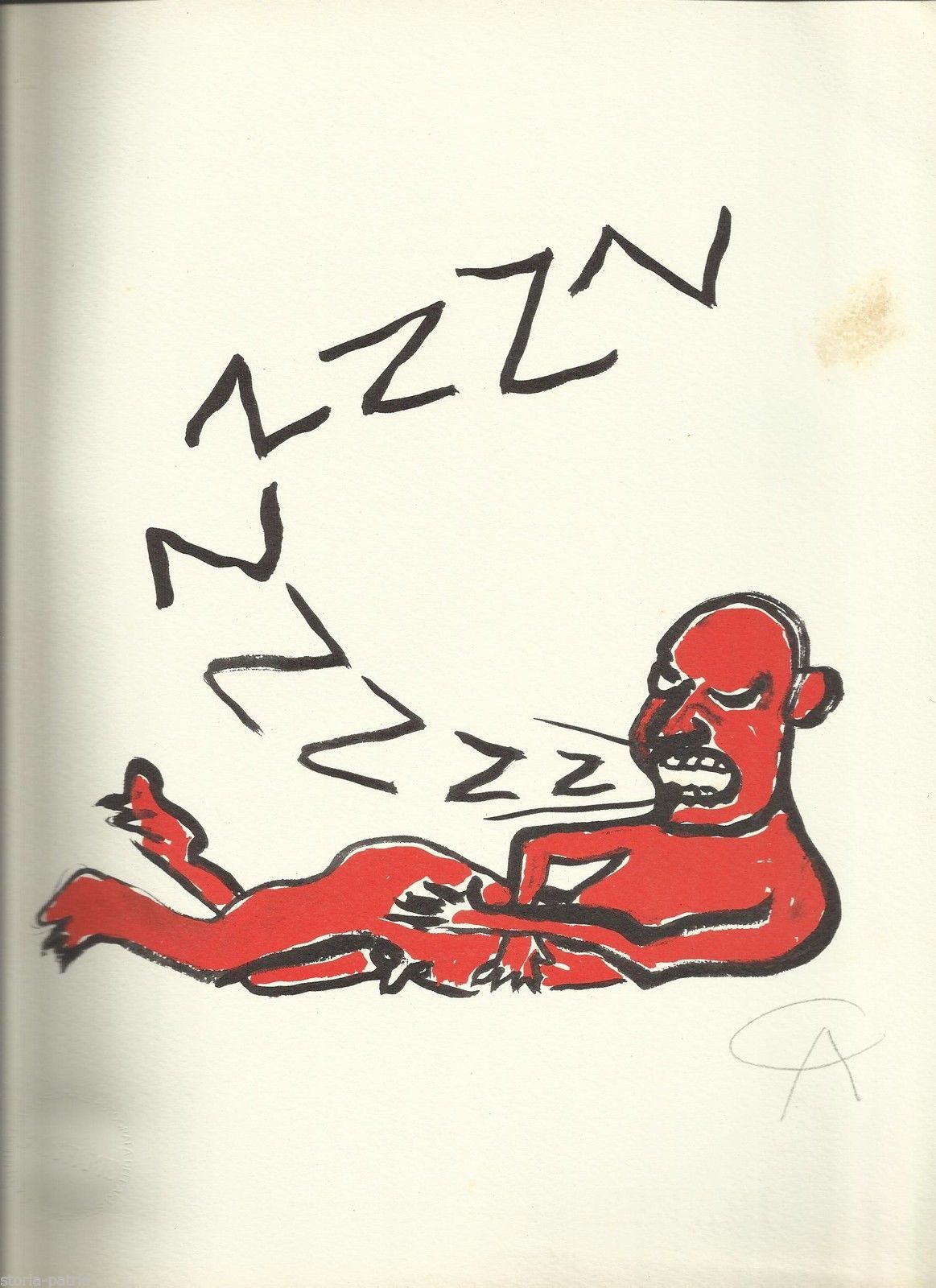 Calder, Lettera "Z". Stampa Originale Bolaffiarte Firmata E Numerata