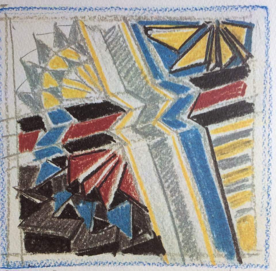 Stampa Xilografica Di Giuseppe Calonaci, Arte Moderna, 1987