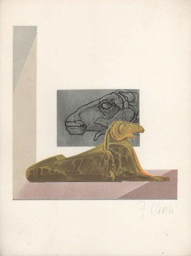 Fabrizio Clerici Zodiaco Ariete Litografia Firmata Bolaffiarte