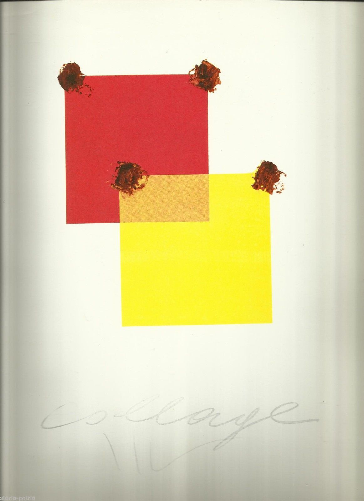 Aldo Mondino Collage Bolaffiarte Anni '70 '80 Stampa d'Epoca