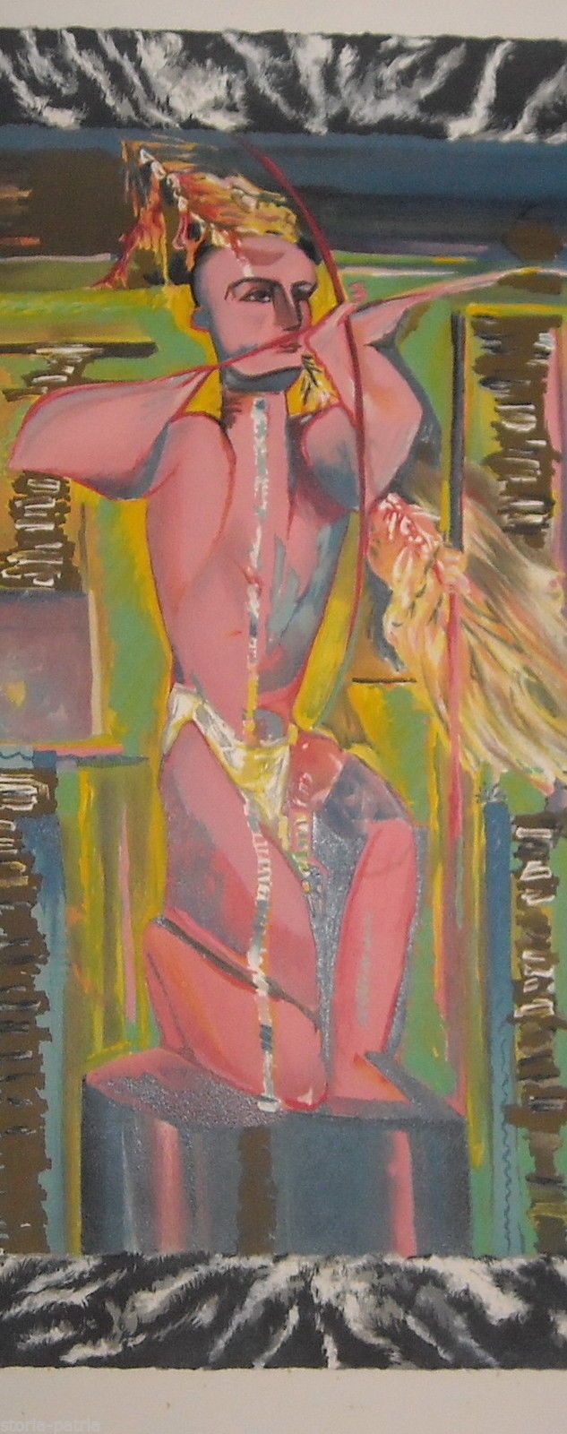 Opera Grafica Sandro Chia Transavanguardia Anni '70 '80 Firmata