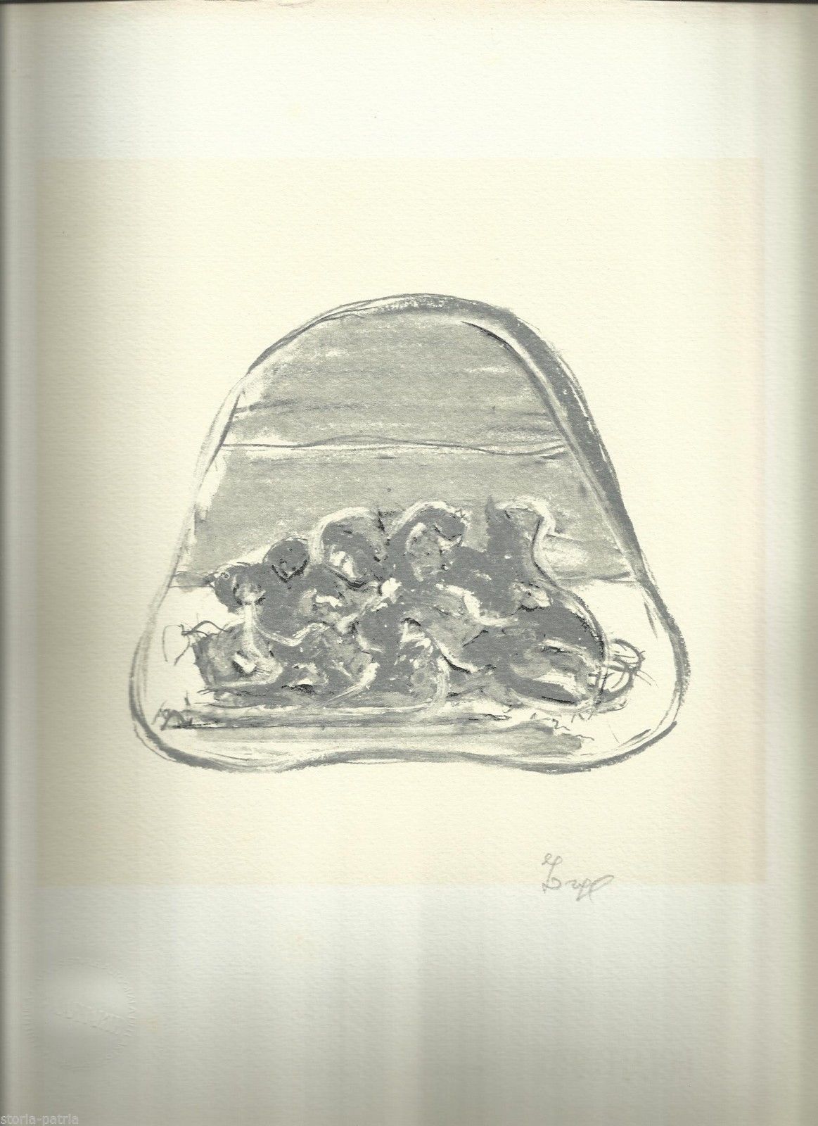 Attilio Forgioli, Isola. Grafica Bolaffiarte, Anni '70 '80, Firmata