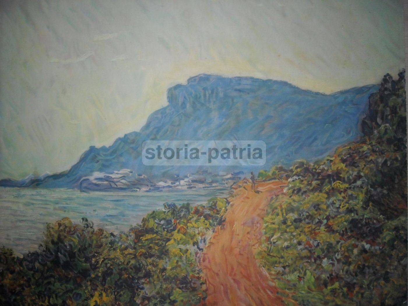 Stampa Paesaggio Claude Monet Impressionismo, 49x59 Cm, Anni '50