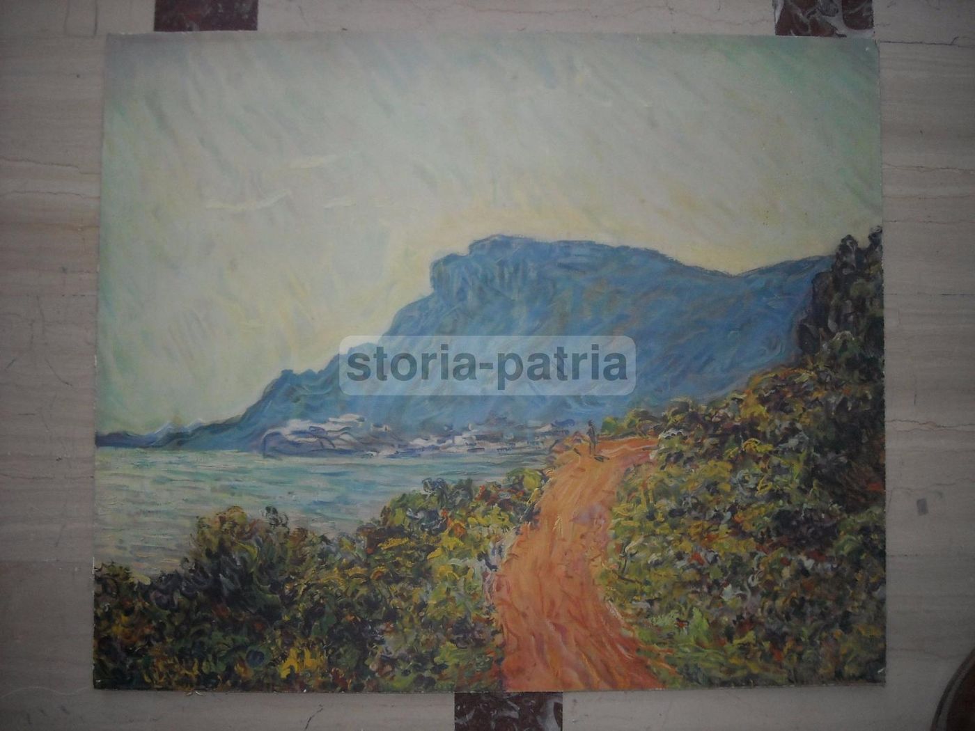 Stampa Paesaggio Claude Monet Impressionismo, 49x59 Cm, Anni '50