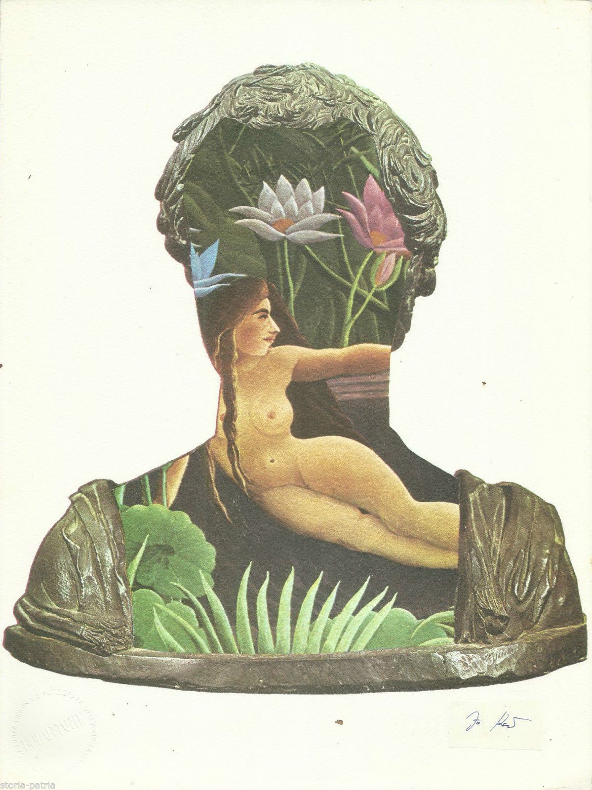 Jiri Kolar "Verde" Fotolitografia Bolaffiarte Anni '70 '80 Firmata