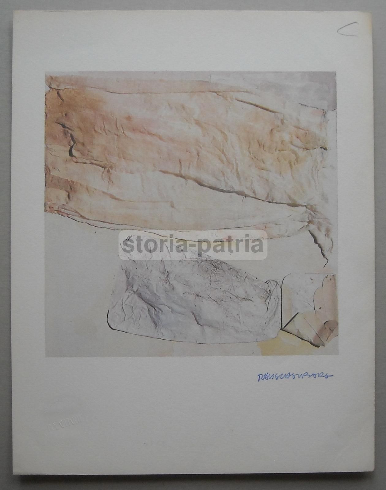 Robert Rauschenberg: I Cinque Sensi   Il Tatto. Stampa Bolaffiarte (anni '70 '80)