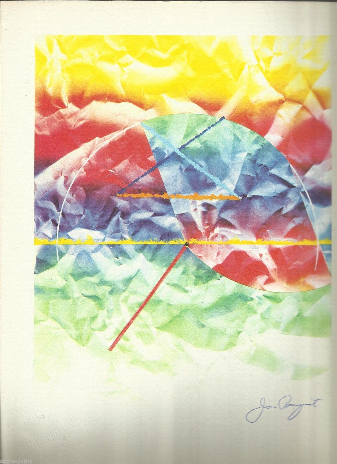 Jim Rosenquist: L'Olfatto. Bolaffiarte, Anni '70 '80. Stampa Offset