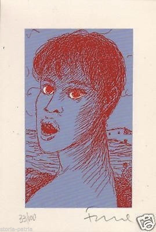 Salvatore Fiume, Serigrafia Originale Firmata E Numerata (anni '90)