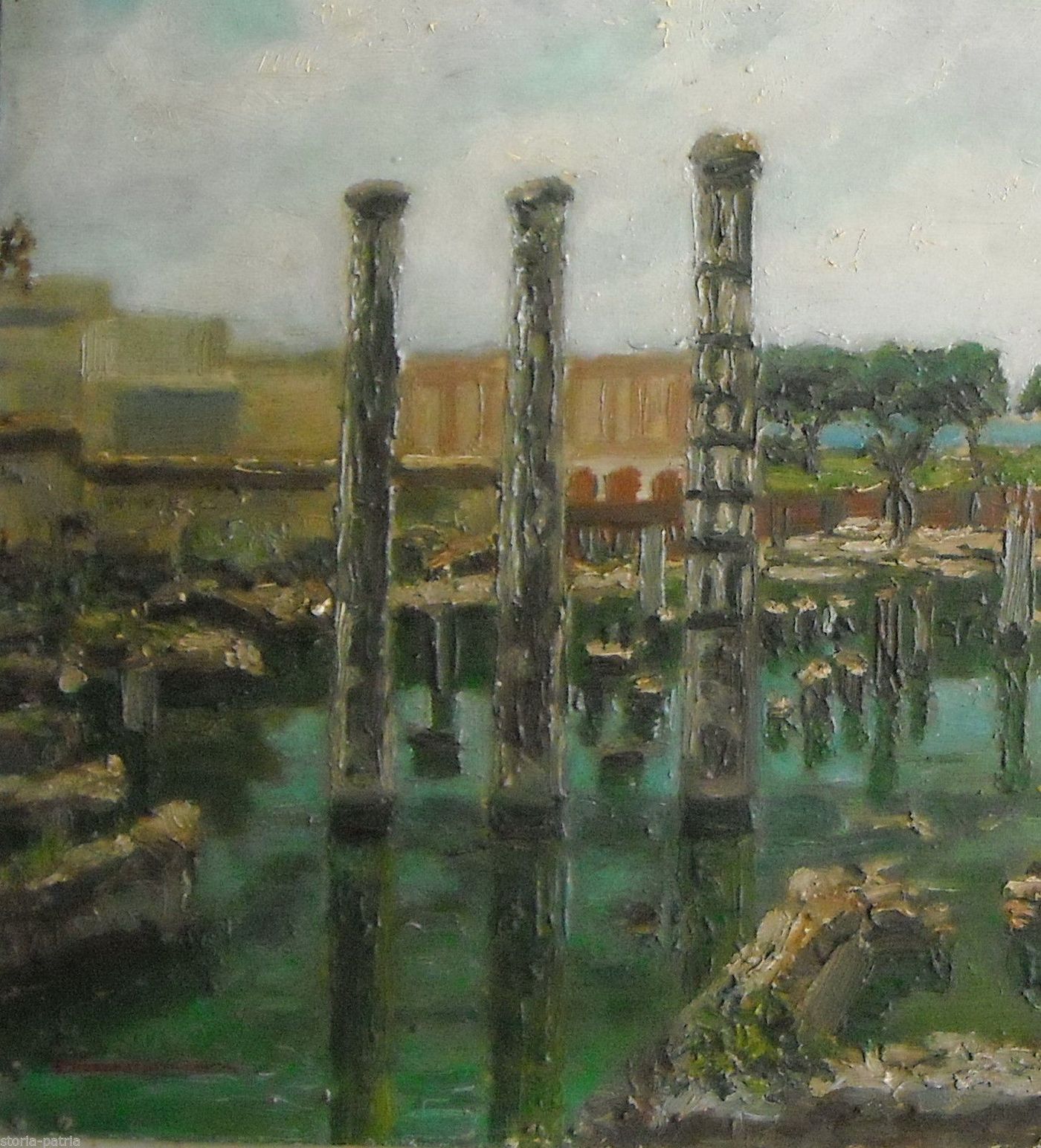 Dipinto Del Tempio Di Serapide A Pozzuoli, Leonardi, 1965