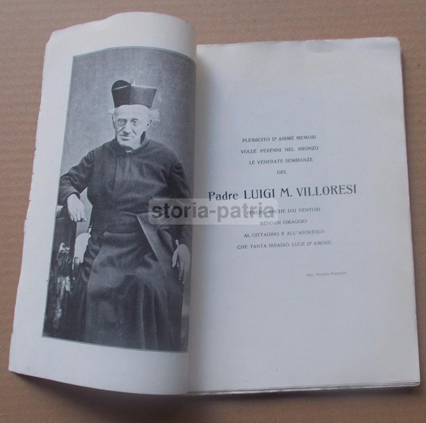 Monumento A Villoresi Monza 1913 Volume Commemorativo Illustrato