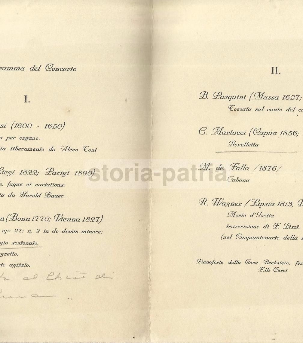 Invito Concerto Accademia Di Belle Arti Di Napoli, Principessa Di Piemonte