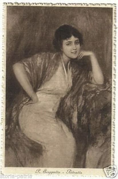 Cartolina Antica Pietro Scoppetta, Ritratto, Primo '900, Napoli
