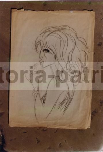 Caricatura Di Vincenzo Gemito Di Umberto Onorato, Disegno Originale, Napoli