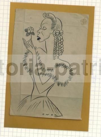 Caricatura Di Vincenzo Gemito Di Umberto Onorato, Disegno Originale, Napoli