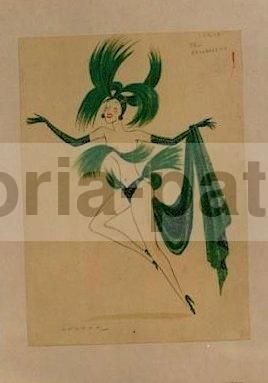 Caricatura Di Vincenzo Gemito Di Umberto Onorato, Disegno Originale, Napoli