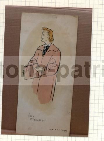 Caricatura Di Vincenzo Gemito Di Umberto Onorato, Disegno Originale, Napoli