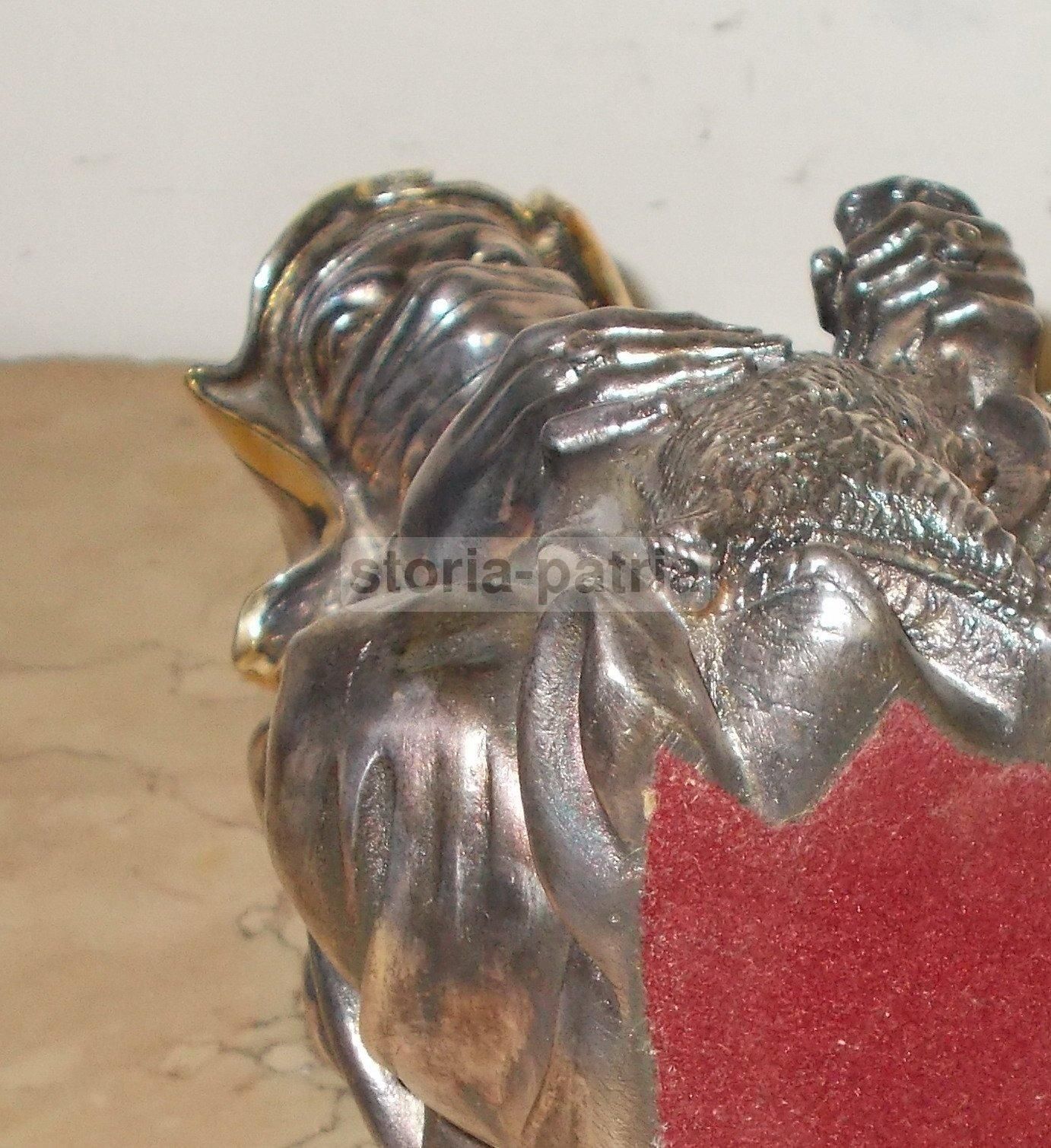 Scultura Orientalista Argentata Raffigurante Donna Araba, Firmata A. Giannelli