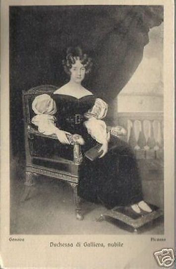 Cartolina d'Epoca: Picasso, La Duchessa Di Galliera, Genova, 1900