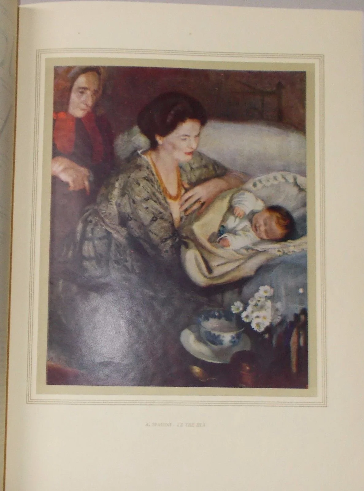 Stampa Armando Spadini, le Tre Età: Maternità, Infanzia e Vecchiaia, 1934