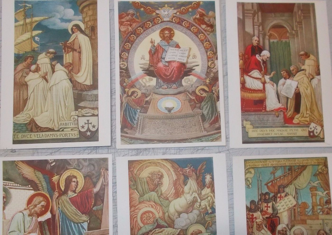 L'Arte Nella Chiesa Del Corpus Domini, Milano: 12 Cartoline Degli Affreschi Di Eugenio Cisterna