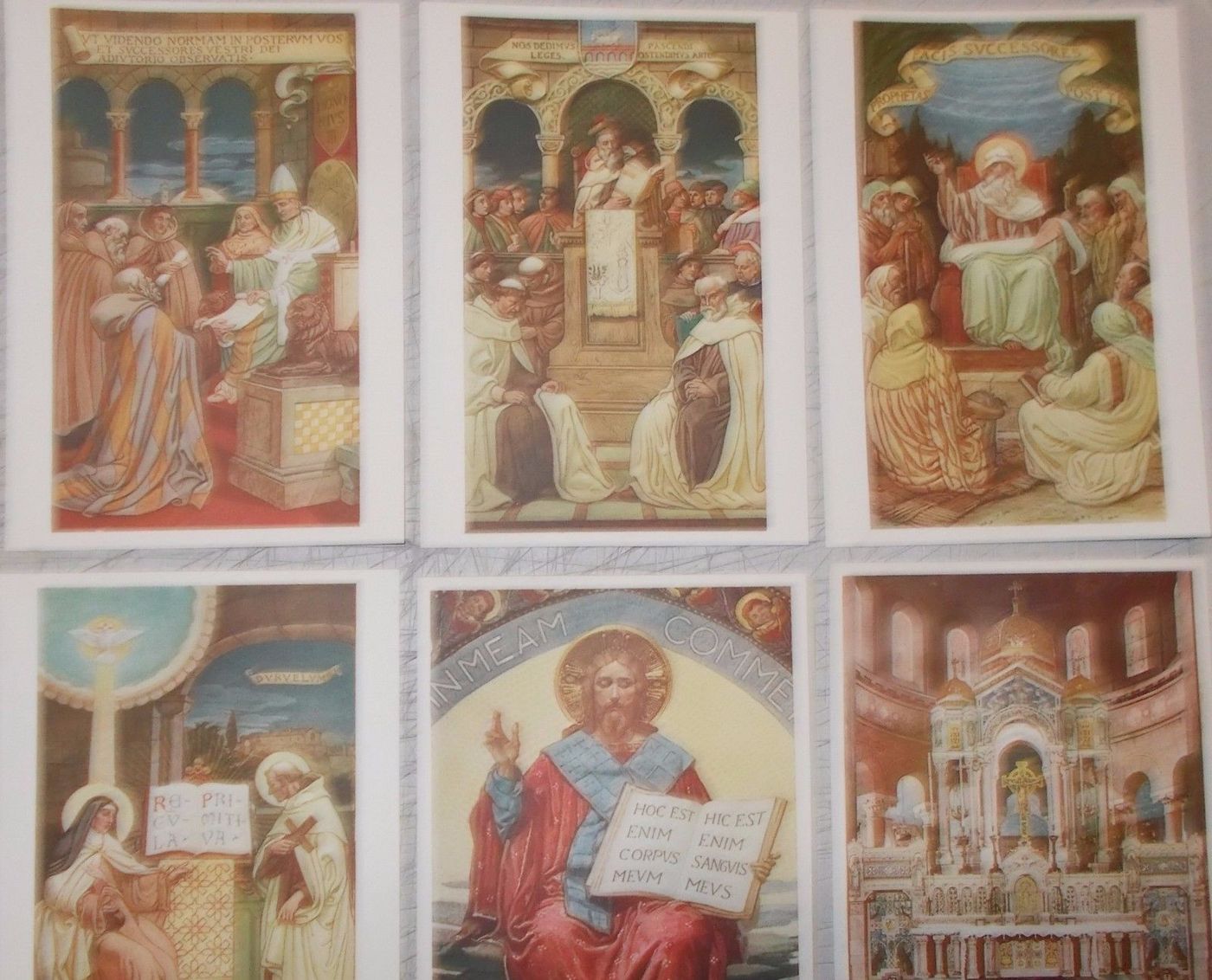 L'Arte Nella Chiesa Del Corpus Domini, Milano: 12 Cartoline Degli Affreschi Di Eugenio Cisterna
