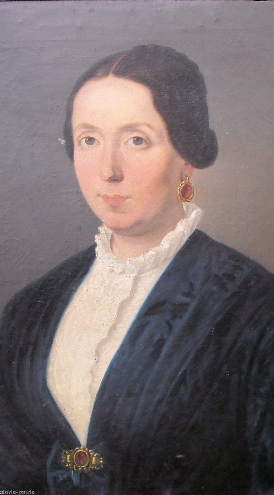 Ritratto Di Gentildonna Dell'Ottocento, Scuola Napoletana, Domenico Caldara