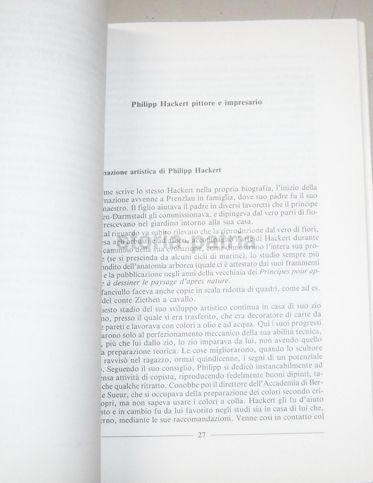 Goethe E Hackert: Pittore E Impresario Di Giuseppe Vasale (1996)